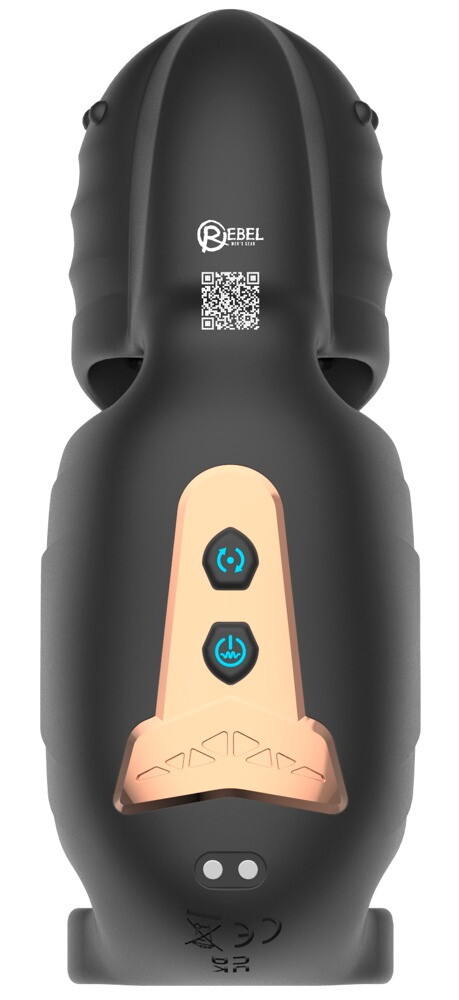 Masturbator mit Vibration und beweglichem Eichel-Stimulator