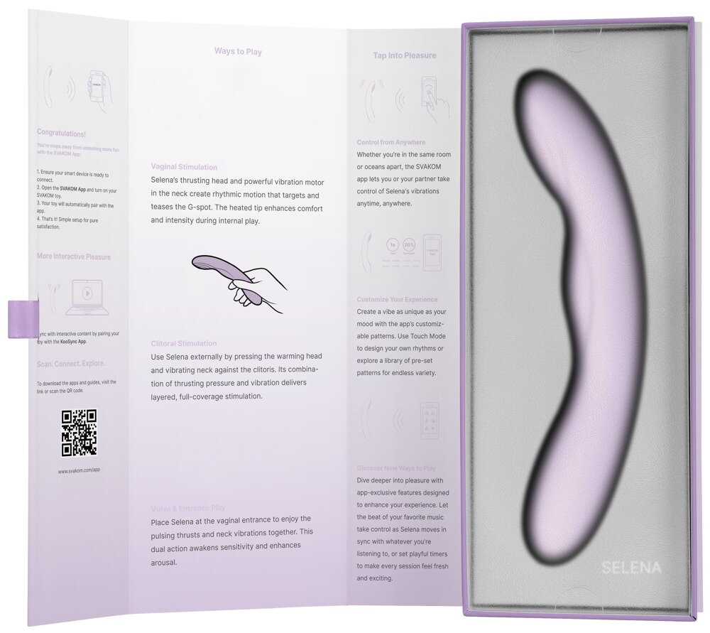 Stoßvibrator „Selena“ mit Wärmefunktion