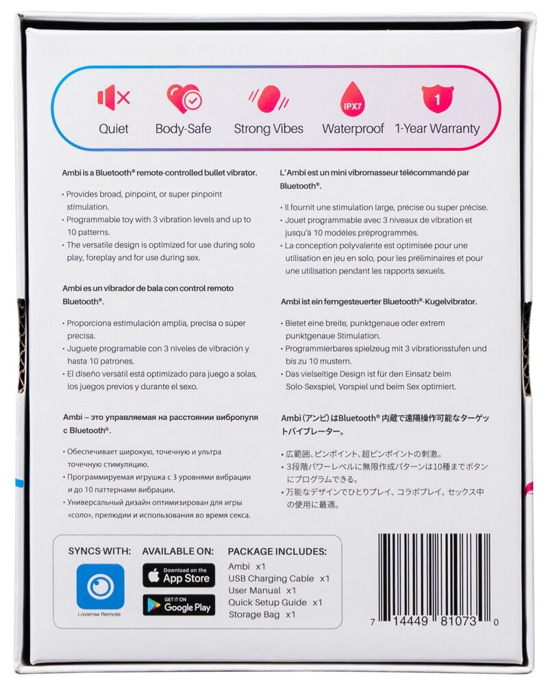 Auflegevibrator „Ambi“ per App steuerbar