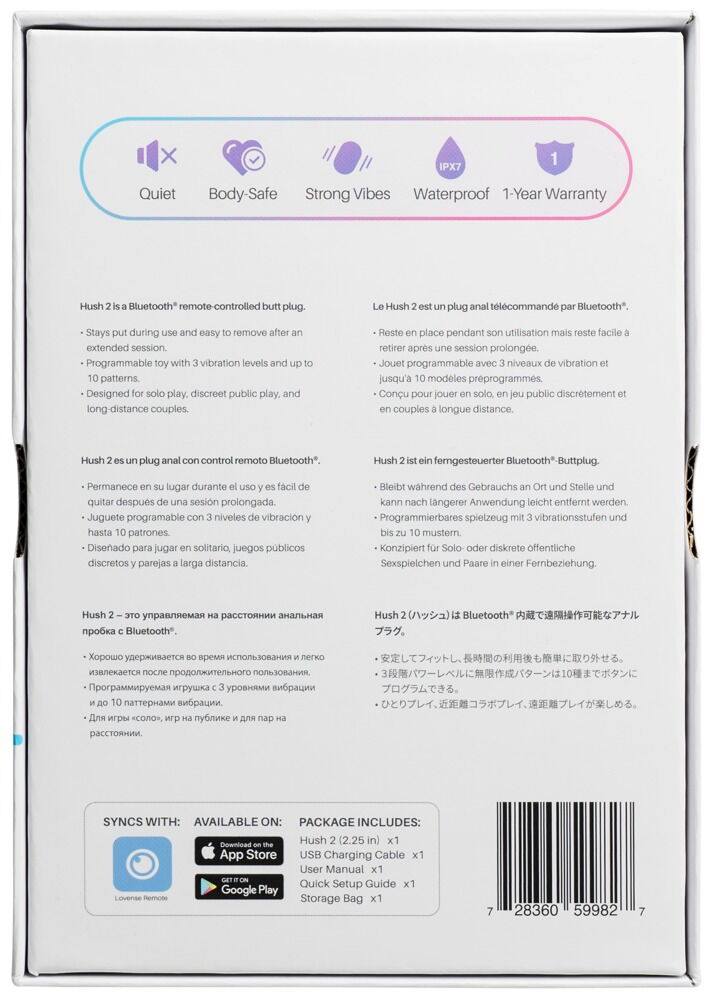 Analvibrator „Hush 2“ per App steuerbar
