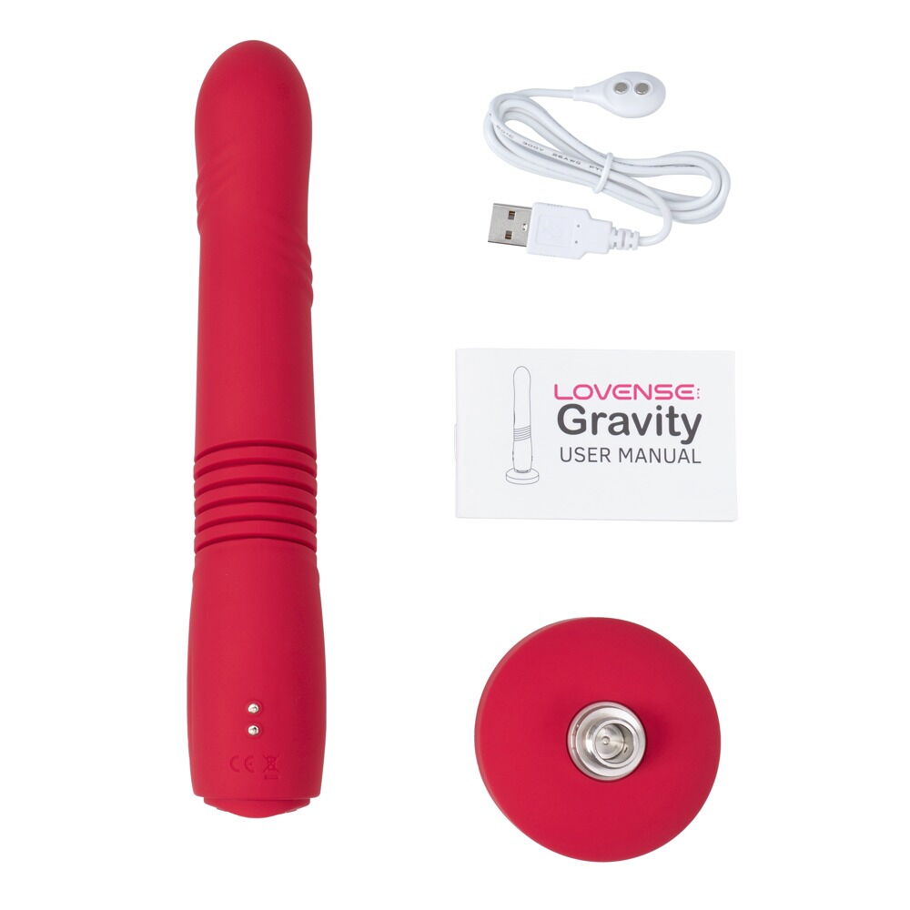 Stoßvibrator „Gravity“ mit abnehmbarem Saugfuß
