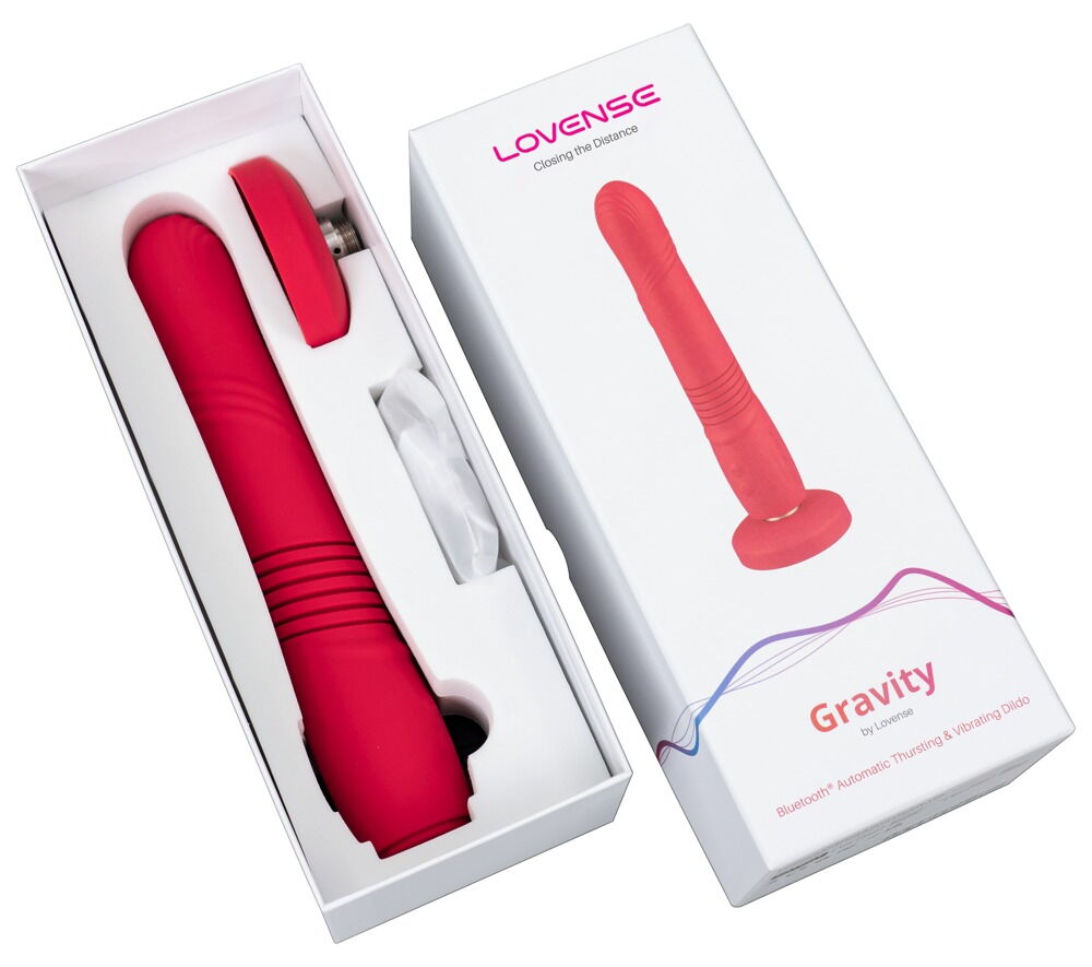 Stoßvibrator „Gravity“ mit abnehmbarem Saugfuß