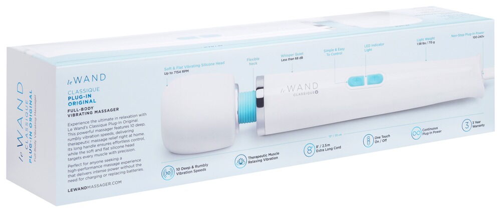 Massagestab „Classique Plug-In“ mit 10 Vibrationsmodi
