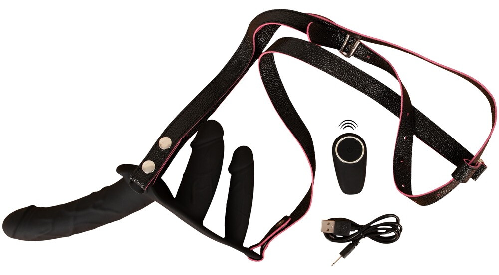 Strap-on „RC Double Inside“ mit 3 Vibratoren