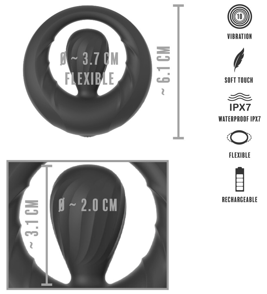 Penisring mit Vibro-Stimulator
