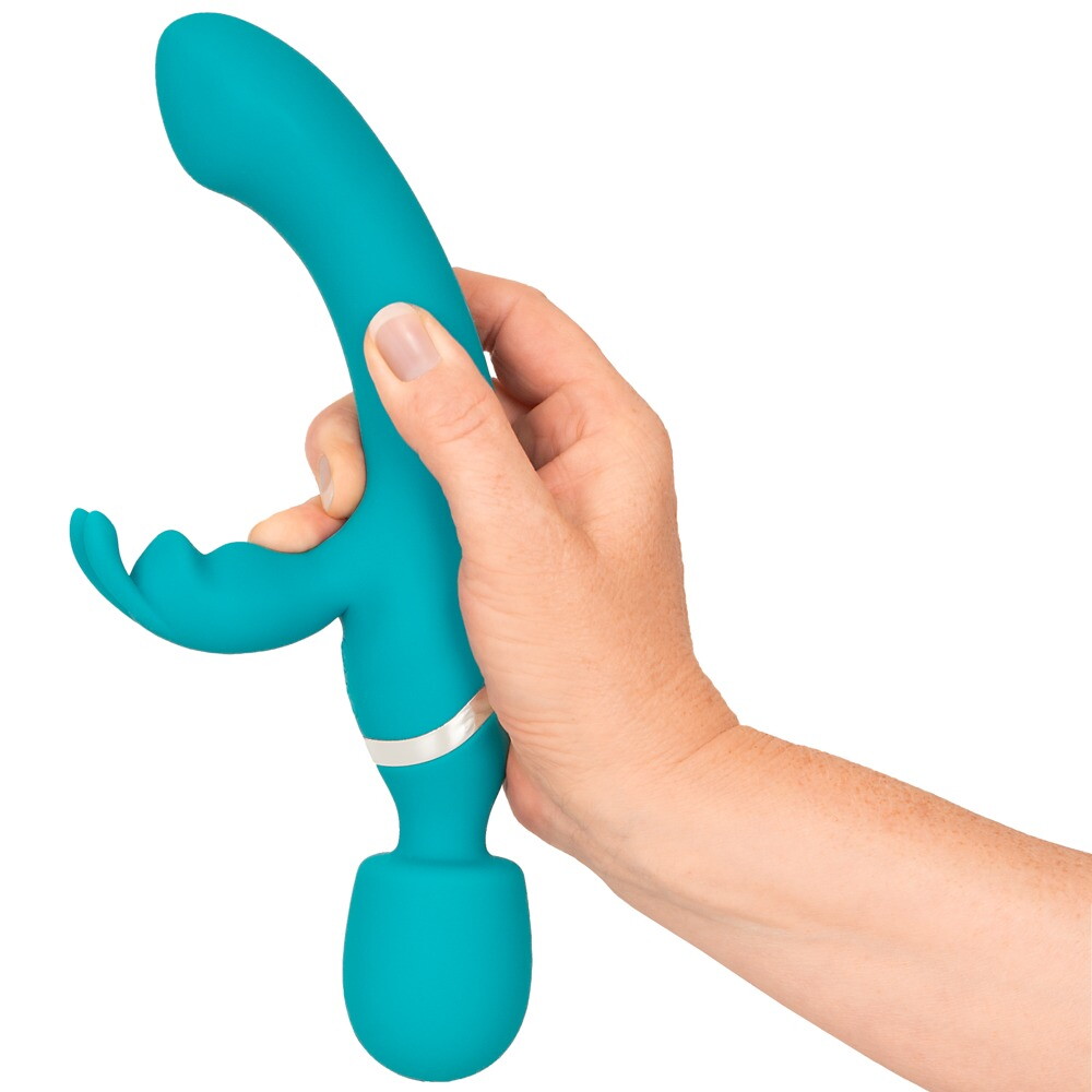 Massagestab und Rabbitvibrator in einem Toy