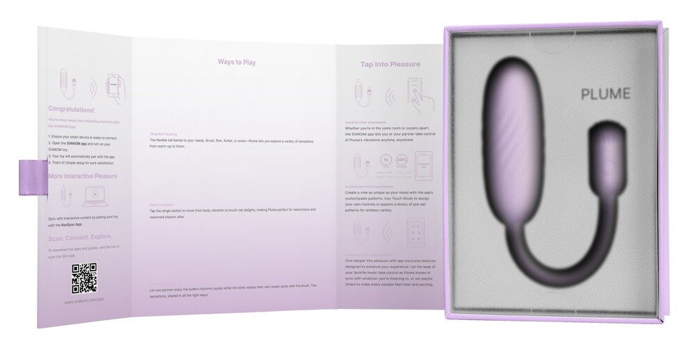 Vibro-Ei „Plume“ mit flexiblem Vibro-Bürstchen