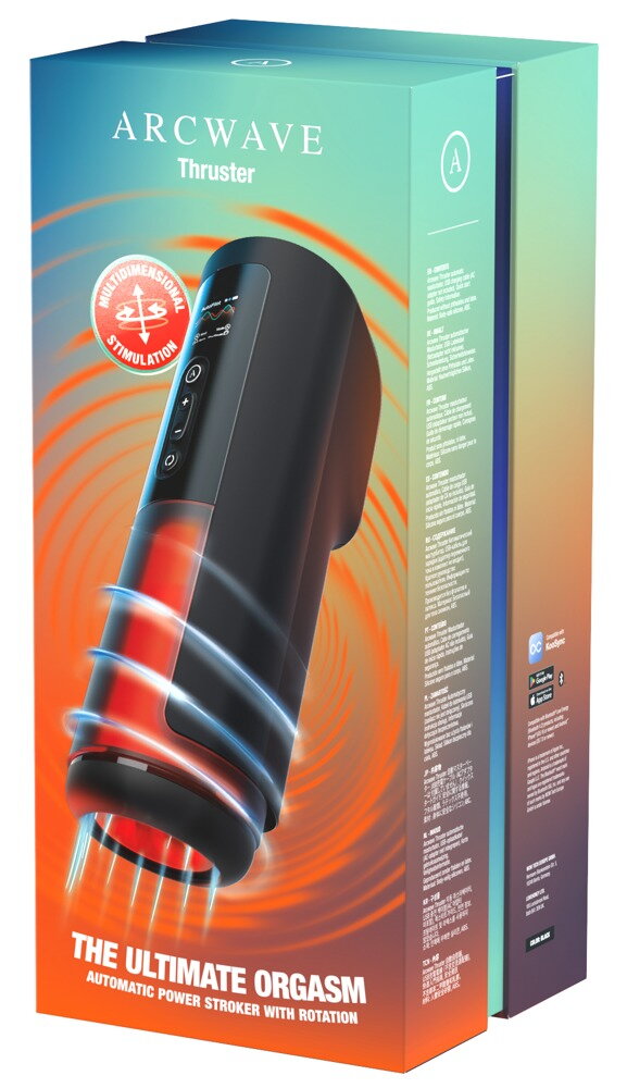 Masturbator „Thruster“ mit Stroking-Funktion und Rotation