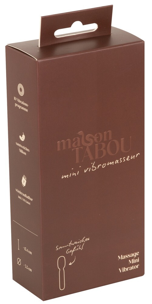 Mini-Massagestab „Maison Tabou“ mit flexiblem Massagekopf